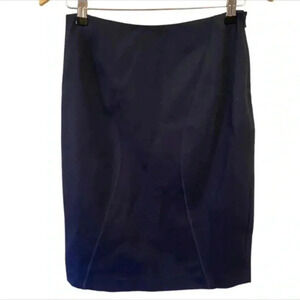 Magaschoni Womens NWT Navy Blue Pencil Skirt